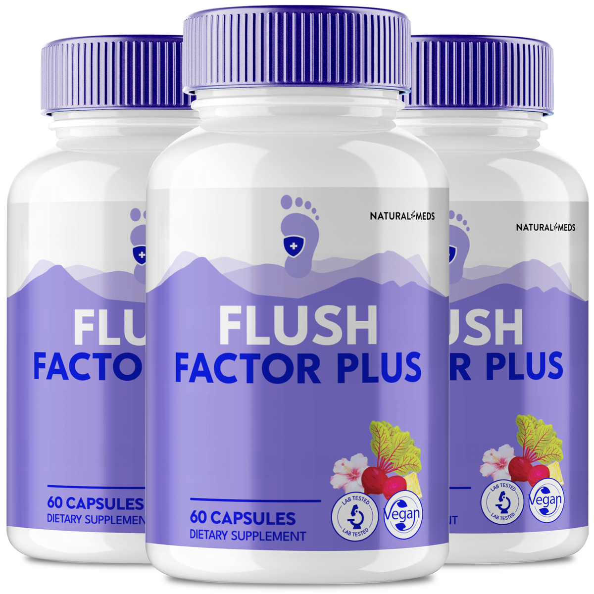 Flush Factor | Dietary Supplement product packaging