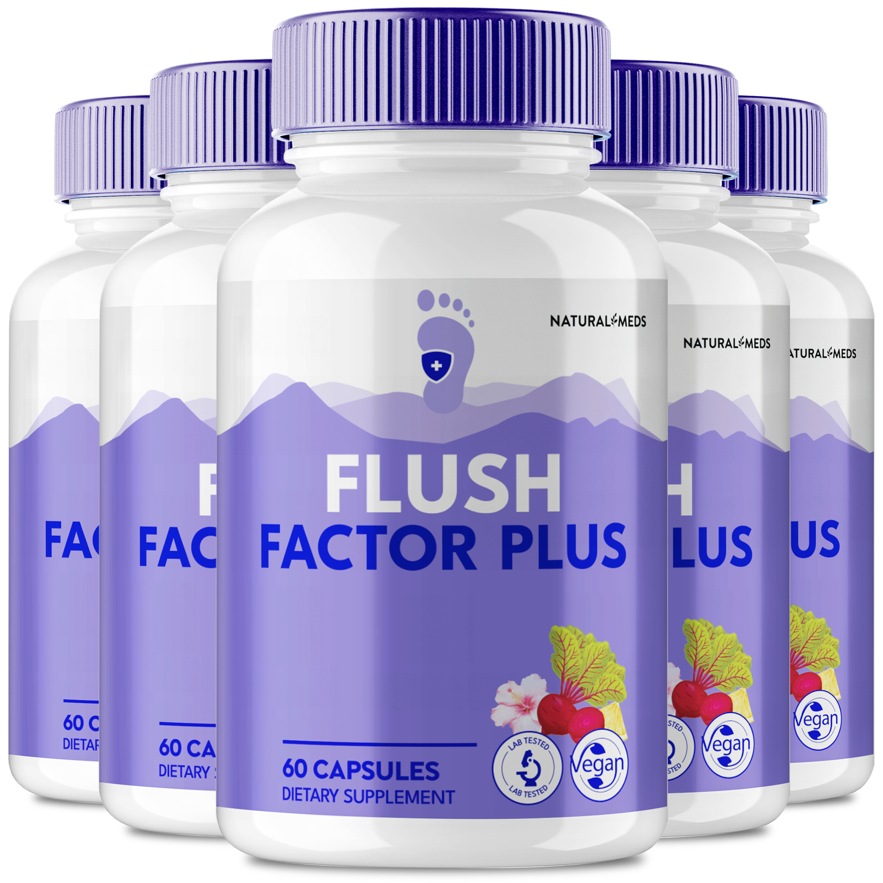 Flush Factor | Dietary Supplement product packaging