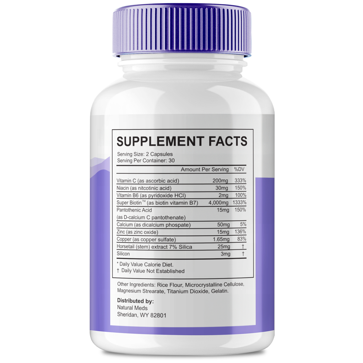 Flush Factor | Dietary Supplement supplement facts panel