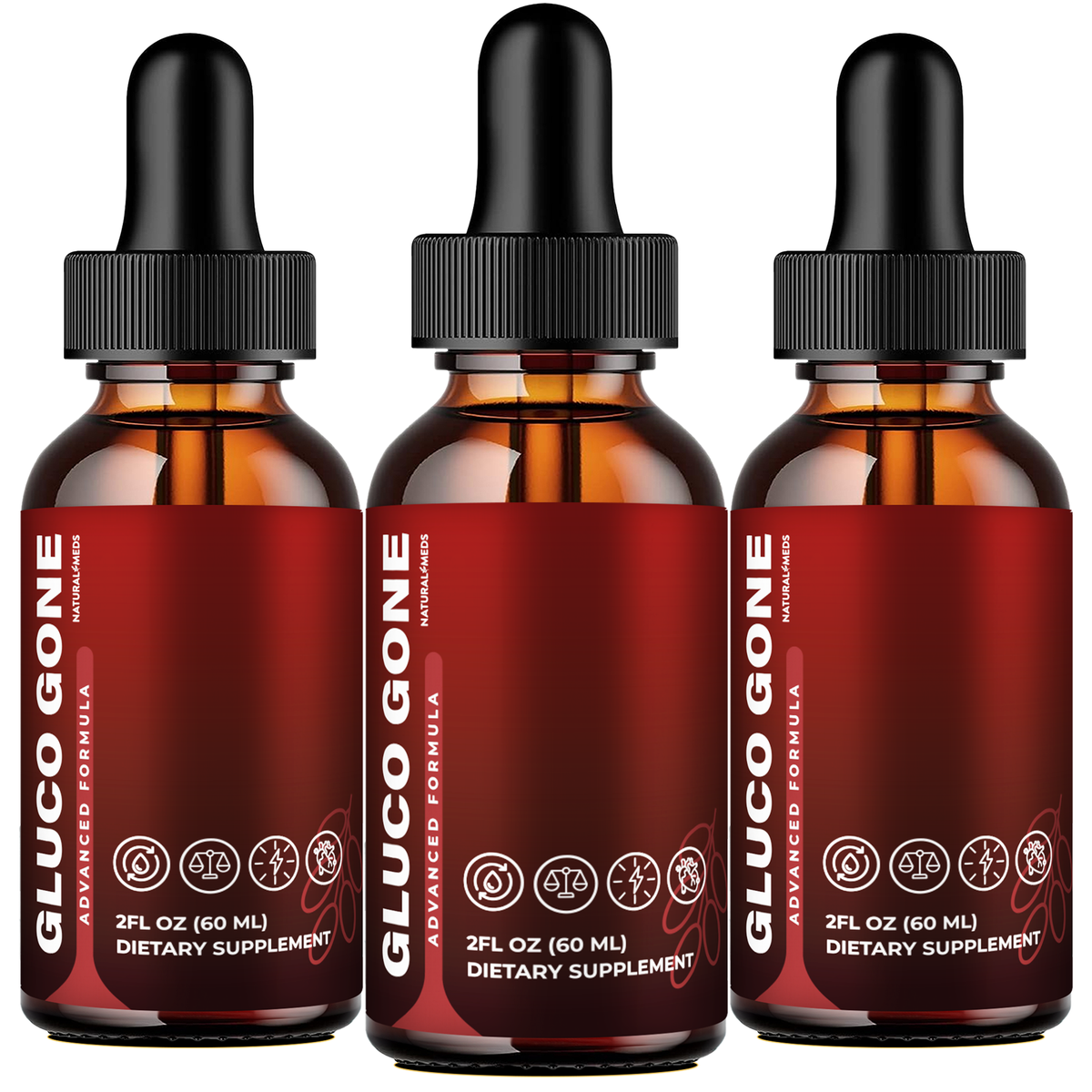 Gluco Gone | Dietary Supplement product packaging