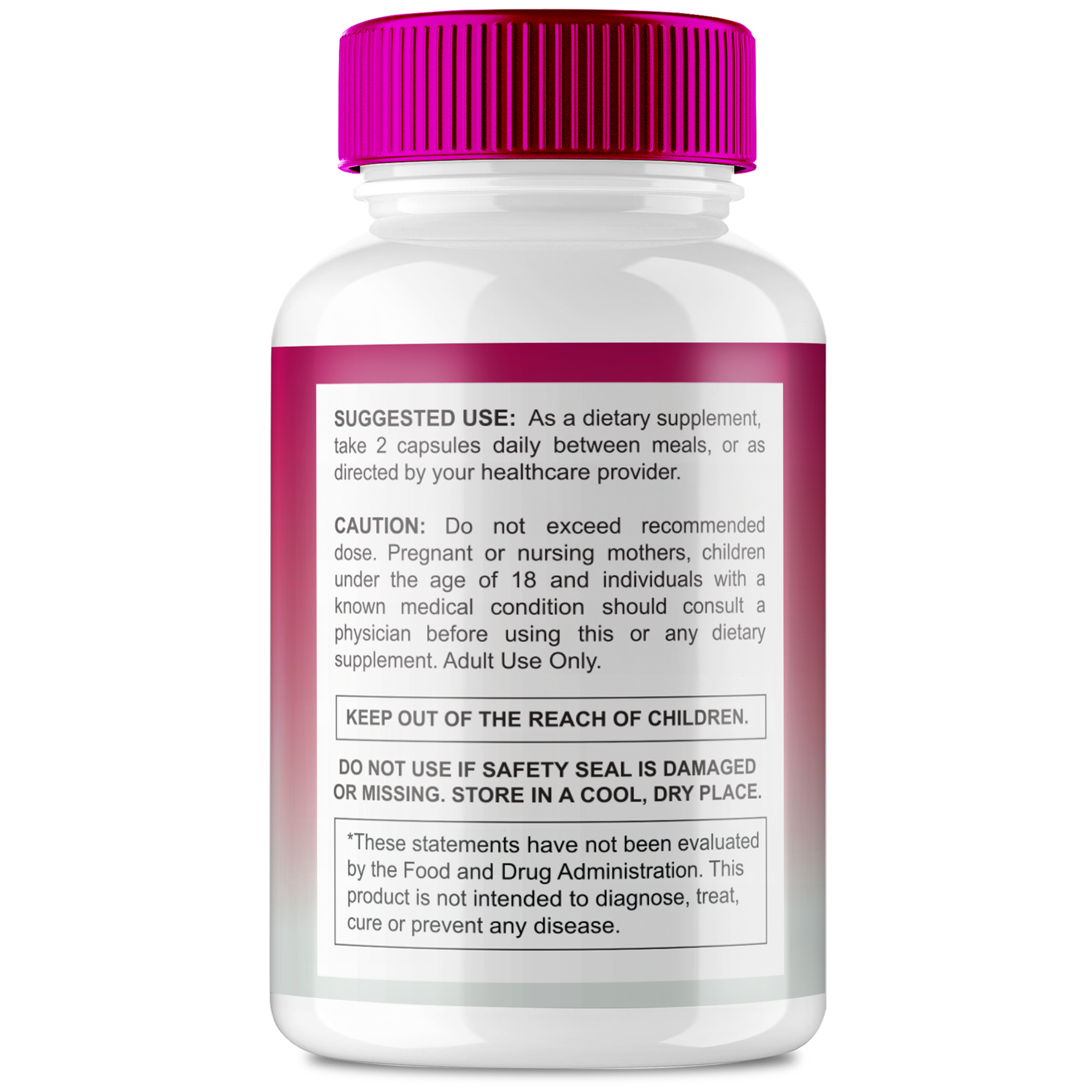 Harmony | Dietary Supplement directions for use