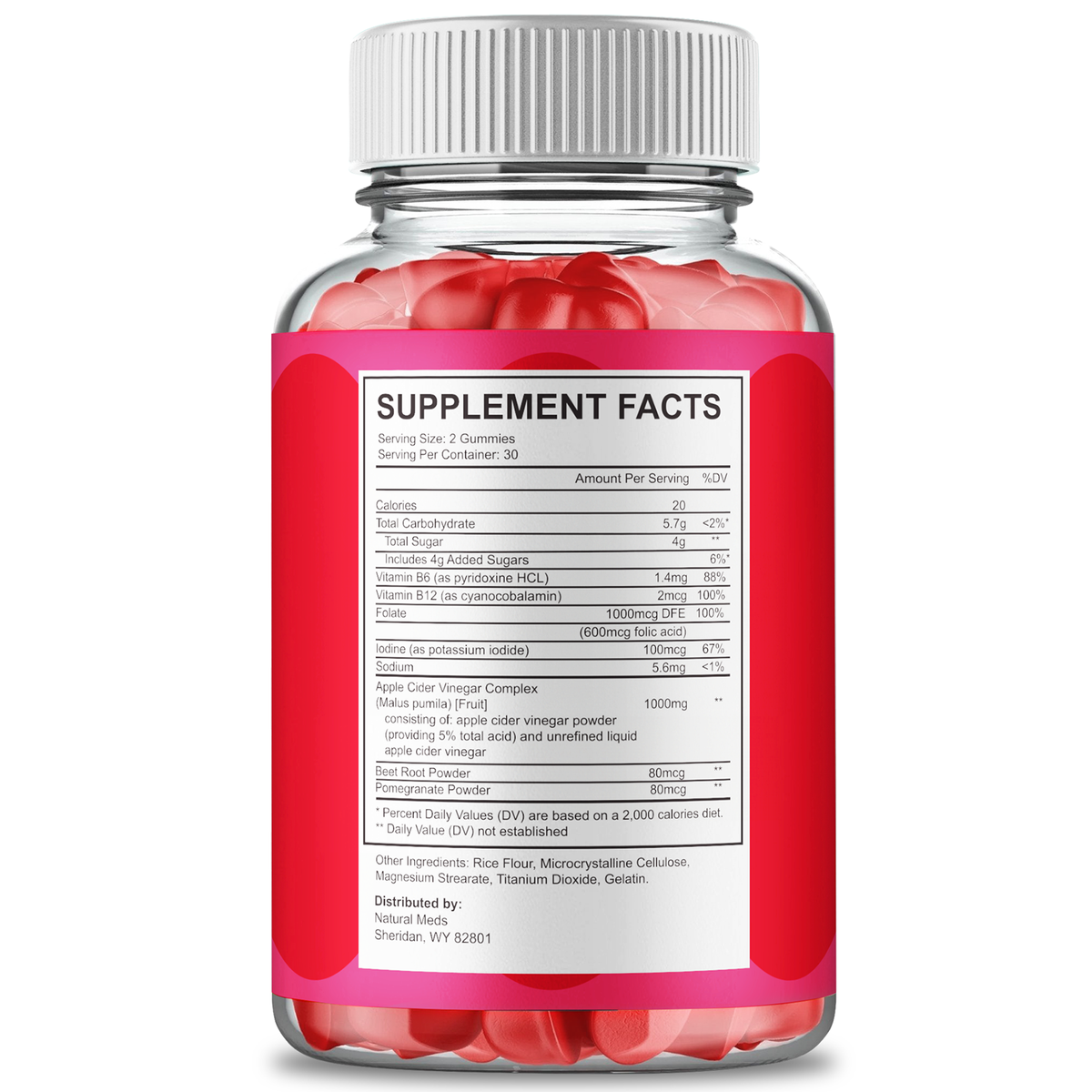 Jelly Thin | Dietary Supplement supplement facts panel