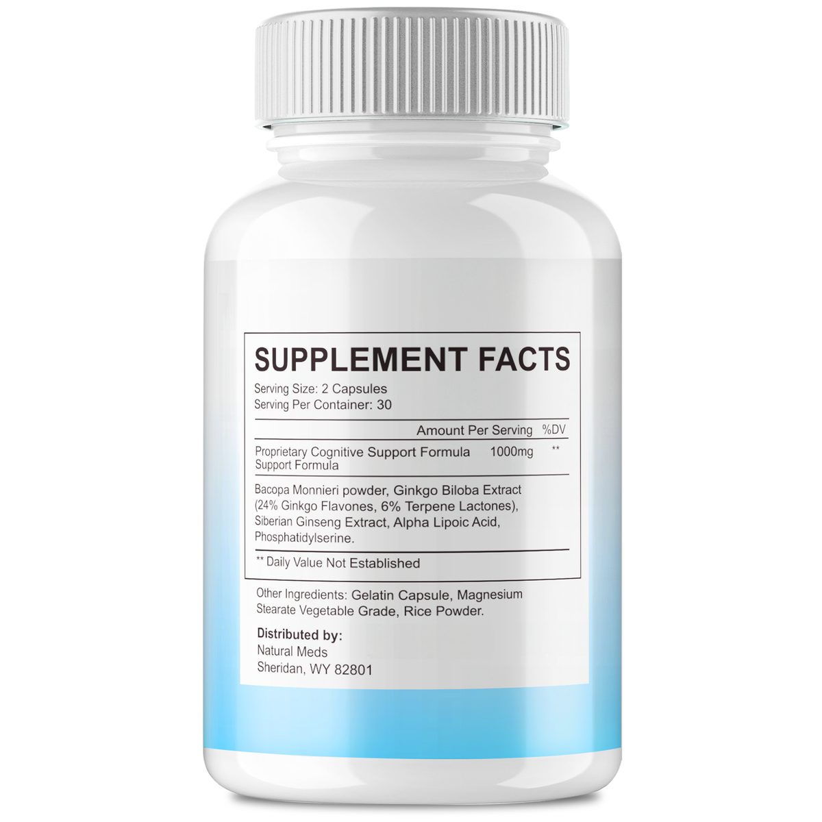 Neuro Boost IQ | Dietary Supplement supplement facts panel