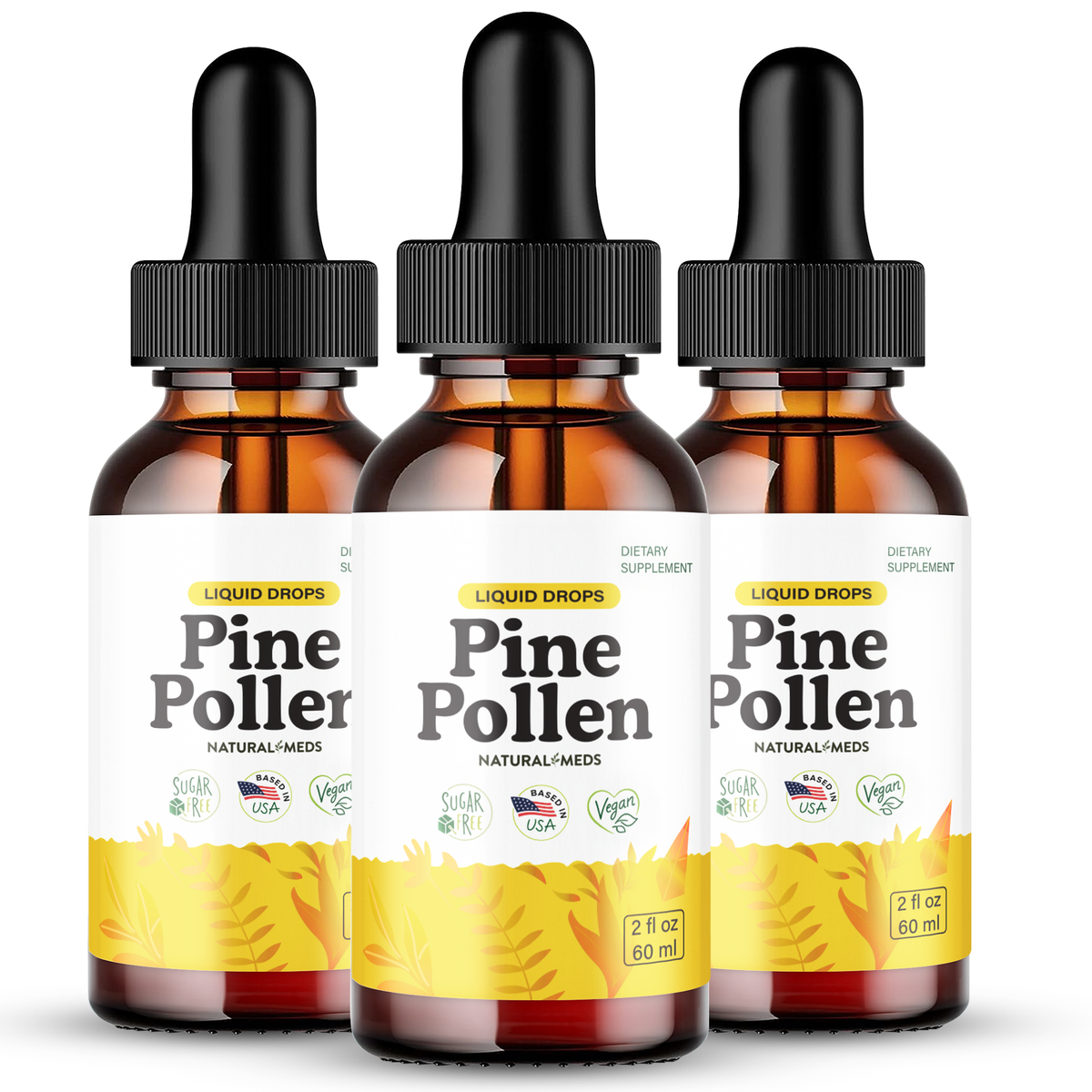 Pine Pollen | Dietary Supplement product packaging
