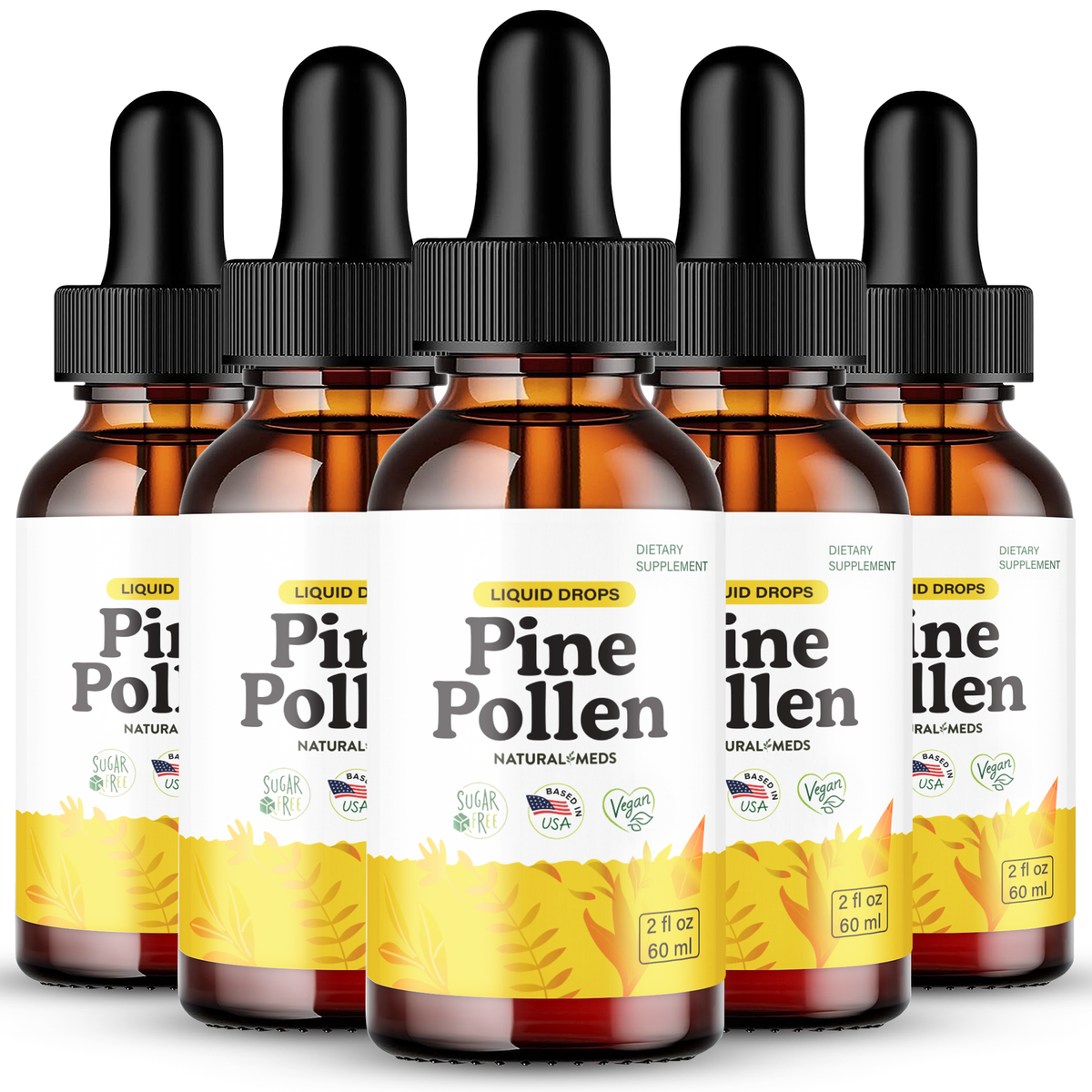 Pine Pollen | Dietary Supplement product packaging