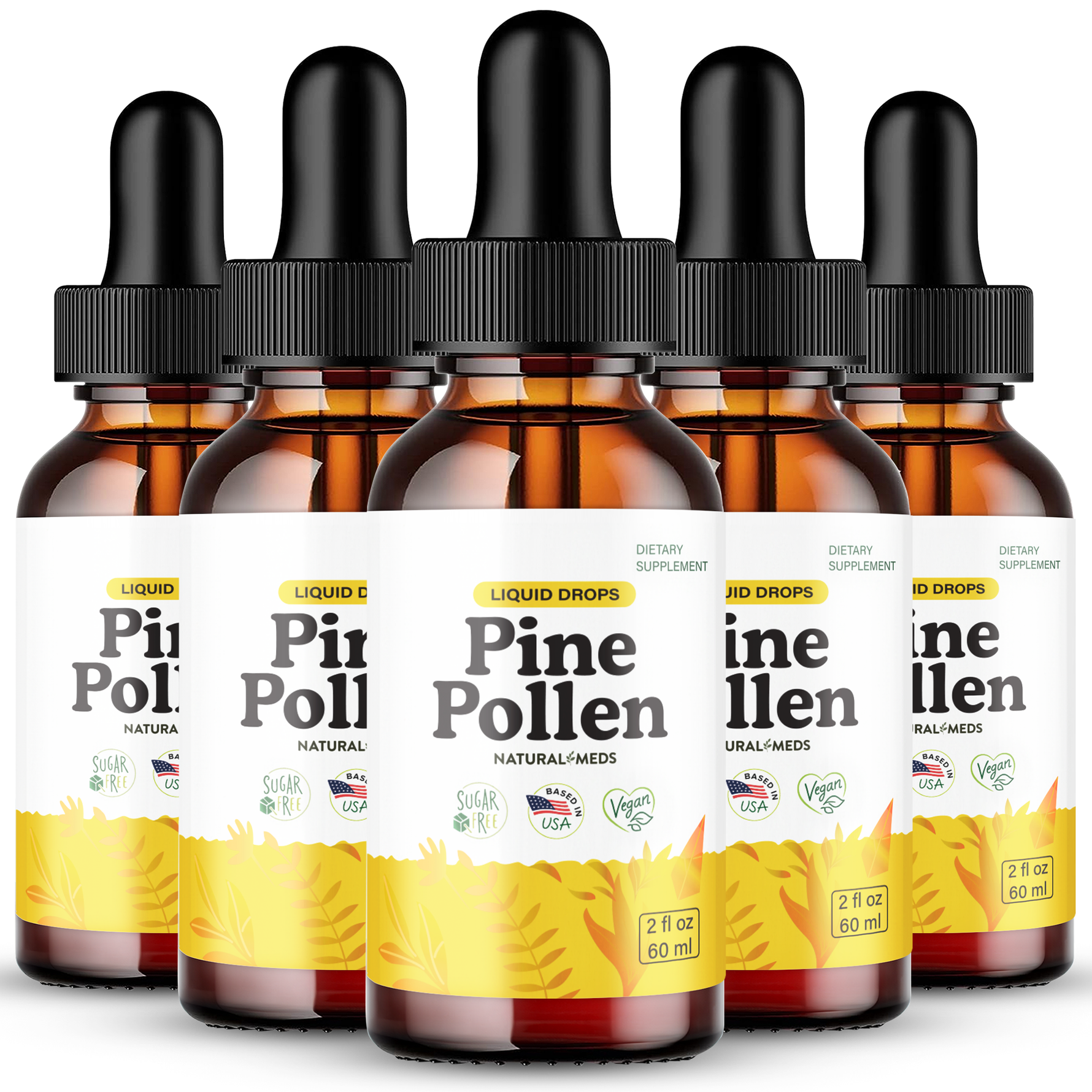 Pine Pollen | Dietary Supplement product packaging