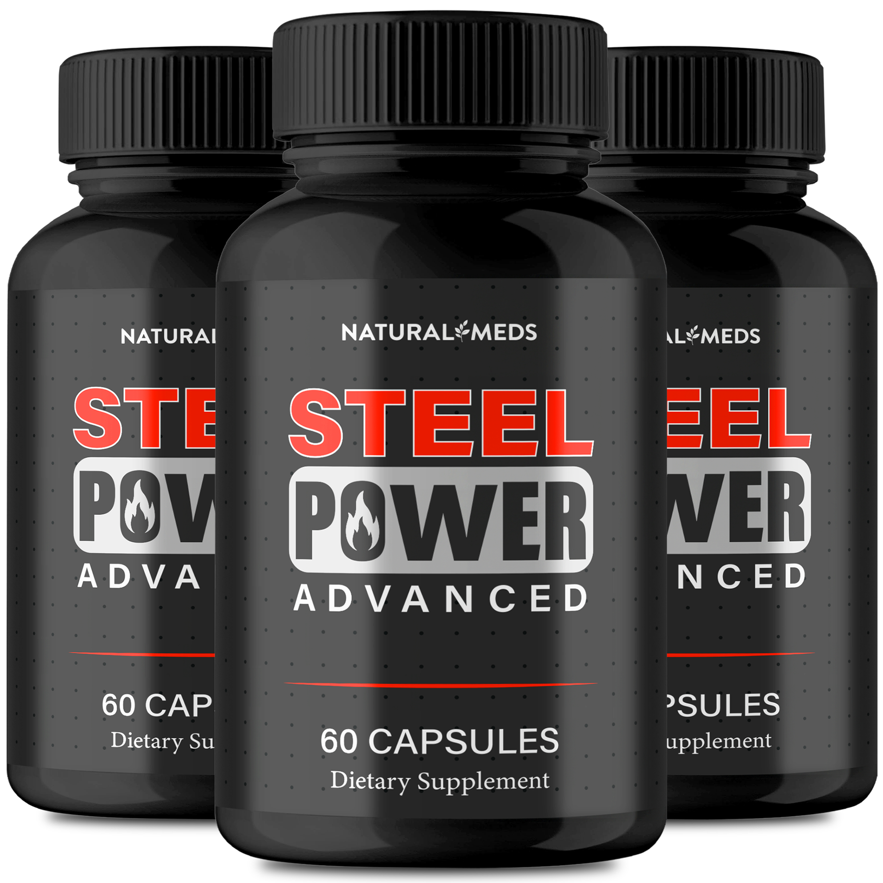 Steel Power | Dietary Supplement product packaging