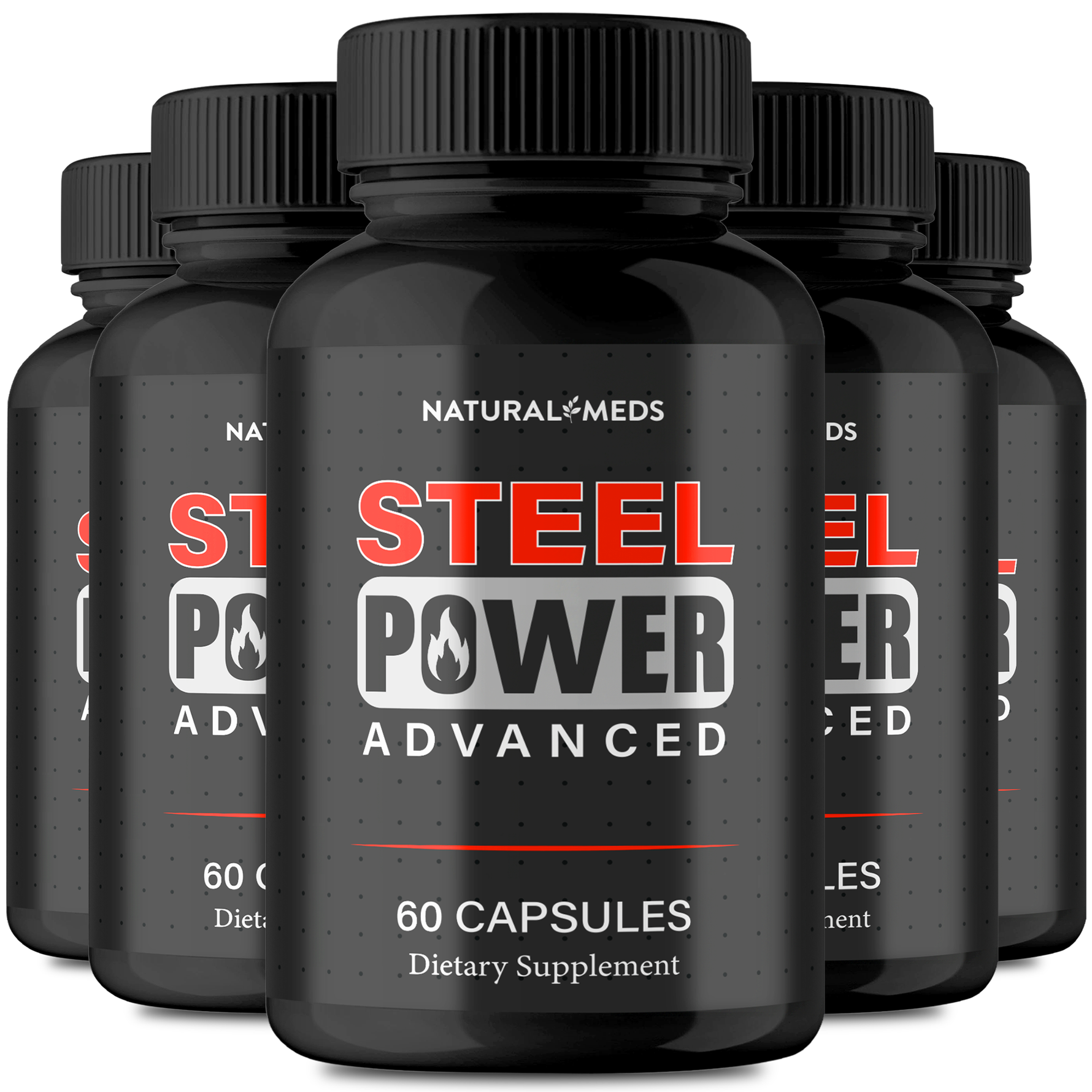 Steel Power | Dietary Supplement product packaging