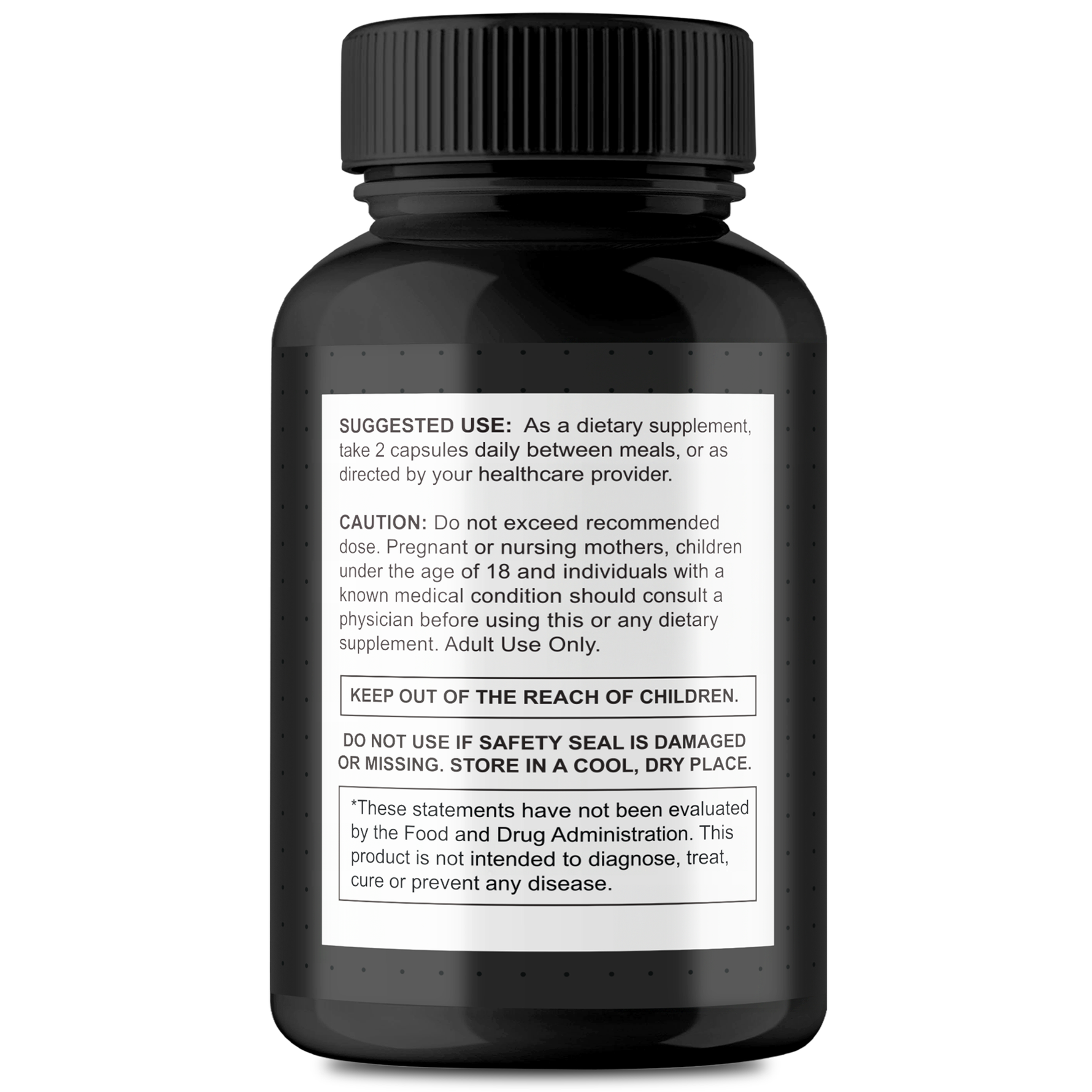 Steel Power | Dietary Supplement supplement facts panel