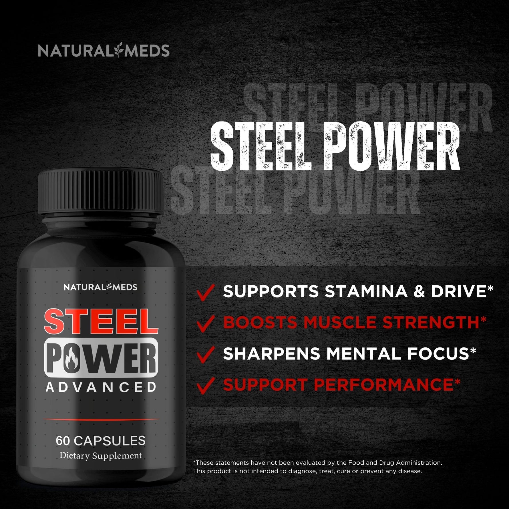 Steel Power | Dietary Supplement product information