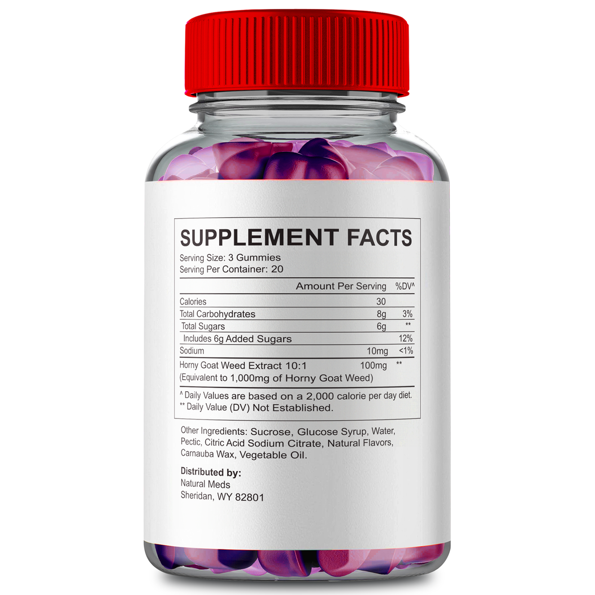 Vital Grow XL | Dietary Supplement supplement facts panel